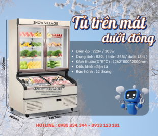 Tủ Trên Mát Dưới Đông Siêu Thị LMD-1262QK – Bảo Quản Thực Phẩm Cho Siêu Thị