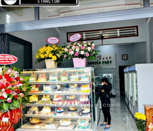 Tủ trưng bày bánh kem 5 tầng 1.5m Snow Village