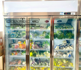 Tủ mát 3 cửa kính LC-1800AF có hệ thống sưởi kính chống đọng sương giá rẻ