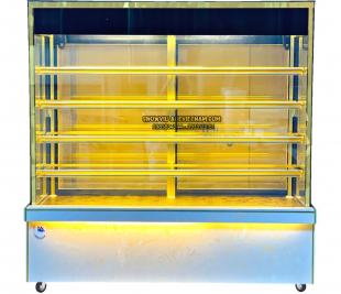 Tủ trưng bày bánh 5 tầng 1.8m sưởi 4 mặt kính