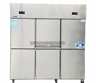 Tủ đông 6 cửa inox Snow Village
