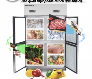 Tủ đông 4 cánh inox SLLDZ4-820L