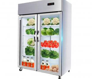 Tủ inox 2 cửa kính LC-1200CF