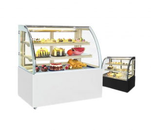 Tủ trưng bày bánh kính cong