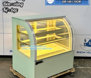 Tủ bánh để quầy bar kính cong mini 