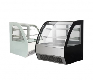 Tủ bánh để bàn kính cong 