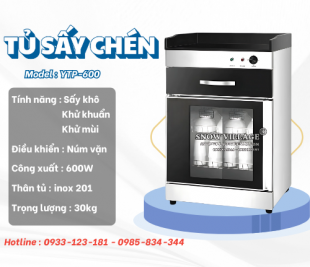 Tủ Sấy Chén Đĩa 1 Cửa Kính YTP-600 – Giải Pháp Diệt Khuẩn Hiệu Quả 