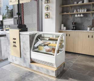 TỦ ĐỂ BÀN KÍNH CONG