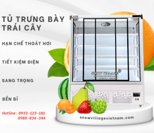 Tủ Trưng Bày Trái Cây ZCY-15 – Bảo Quản Hoa Quả Tươi Ngon Cho Siêu Thị