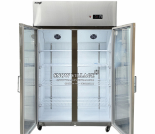 Tủ mát inox 2 cánh kính Snow Village