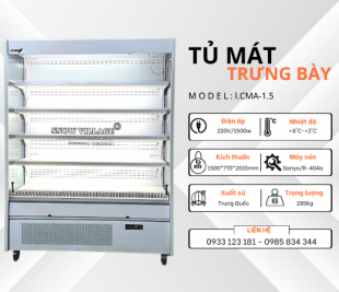 Tủ Mát Trưng Bày L.CMA-1.5 – Trưng Bày Hấp Dẫn, Doanh Thu Tăng