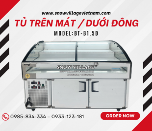 Tủ Trên Mát Dưới Đông Nằm BT-B1.5D – SnowVillage Việt Nam