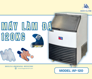 Máy làm đá 120kg AP-120 – Chủ động nguồn đá sạch mỗi ngày