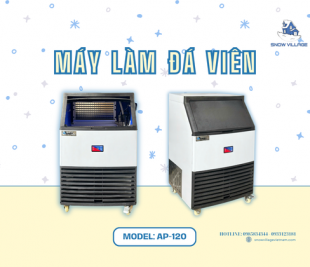 Máy làm đá viên AP-120 đáp ứng nhu cầu đá sạch ổn định cho mô hình kinh doanh vừa và lớn