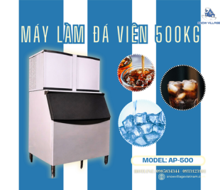 Máy làm đá AP-500 công suất lớn cho nhà hàng và công xưởng