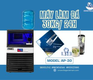 Giải Pháp Hết Thiếu Đá Giờ Cao Điểm –  Máy Làm Đá Viên AP-30 30Kg/24H 