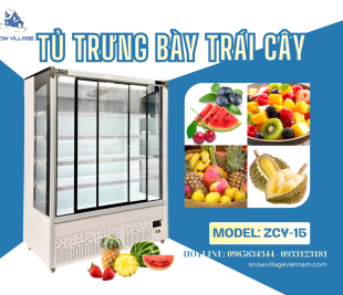 Mùa Nóng Đông Khách Hơn Khi Có Tủ Mát Trưng Bày ZCY-15 