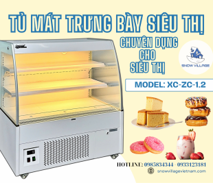 Tủ đẹp – Đèn sáng – Hàng hóa rạng rỡ cùng chiếc tủ mát chuyên dụng siêu thị XC-ZC-1.2