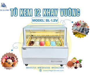 Vì Khách Hàng Luôn Chọn Bằng Mắt Trước Tiên – Tủ Kem 12 Khay BL-1.2V 