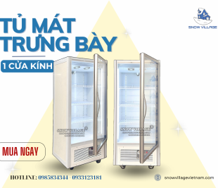 Trưng Bày Hoàn Hảo Cho Không Gian Nhỏ - Tiện Lợi  Với Tủ Mát Trưng Bày 1 Cửa Kính LC-500A 