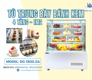 Tủ Trưng Bày Bánh Full Kính – Chọn Tủ Xịn, Đổi Mới Cách Khách Nhìn Tiệm