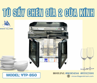 Tủ sấy chén đĩa 2 cửa YTP-850 - Giải pháp sấy khô và diệt khuẩn hiệu quả cho nhà bếp sạch sẽ.