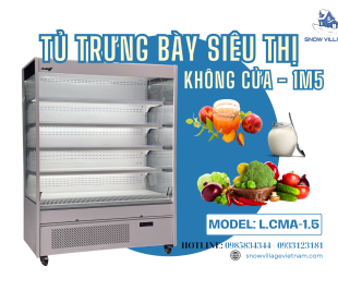 Tủ Mát Trưng Bày Siêu Thị L.CMA-1.5 – Giải Pháp Trưng Bày Rau Củ Chuyên Nghiệp