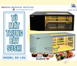 Bí quyết giữ sushi & bánh ngọt luôn tươi ngon tại quầy - Sở hữu Tủ mát mini SS-1.2V!