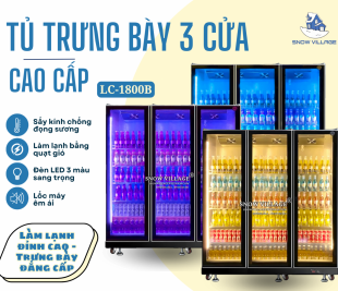 Tủ Mát 3 Cửa Kính Cao Cấp - Chuẩn Mực Mới Cho Tủ Mát Hiện Đại