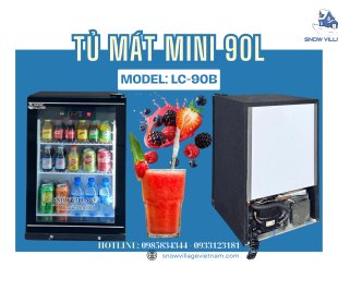 Kính Không Mờ – Hàng Luôn Rõ: Tủ Mát Mini LC-90B Làm Được