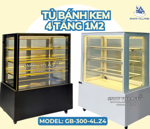 Giới Thiệu Tủ Bánh Kem 4 Tầng 1m2 – Model: GB-300-4L.Z4
