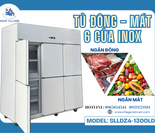 Bền bỉ – Hiện đại – Tiện dụng: Chọn Tủ đông 6 cửa inox Snow Village!