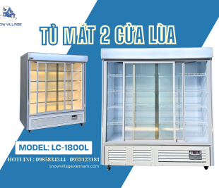 Tủ Mát 2 Cửa Kính Lùa LC-1800L – Một Chiếc Tủ Cho Nhiều Nhu Cầu Kinh Doanh 