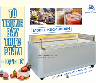 Tủ Trưng Bày Siêu Thị Dạng Hở KDG-1800VN – Khách Hàng Dễ Thấy, Dễ Chọn, Dễ Mua.