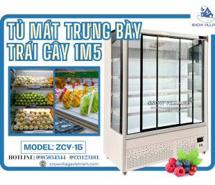 ZCY-15 – Tủ Mát Trưng Bày Siêu Thị 1m5 Đa Năng, Sức Chứa Lớn, Thiết Kế Hiện Đại! 