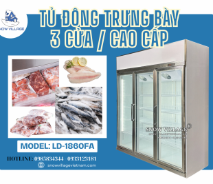 LD-1860FA – Giải pháp trưng bày đông lạnh chuẩn thương mại.
