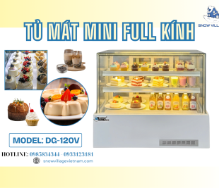 Tủ Bánh Kem Mini Full Kính DG-120V 90cm Có Thực Sự Đáng Đầu Tư?