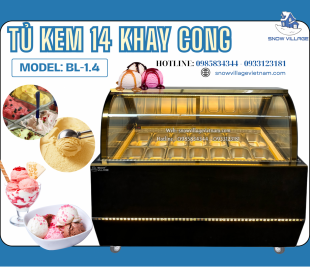 Tủ kem BL-1.4 – Cho kem luôn mềm mịn, khách mê từ cái nhìn đầu tiên.