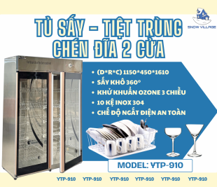 Khử mùi, khử khuẩn, khô ráo tuyệt đối – Chỉ với Tủ Sấy YTP-910