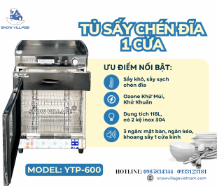 Sấy Nhanh, Khử Khuẩn Chuẩn! Tủ Sấy YTP-600 Nhỏ Gọn, Đa Năng, Tiện Dụng!