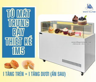 Thực phẩm chill – Khách hàng feel cùng Tủ mát trưng bày 1 tầng 1m5.