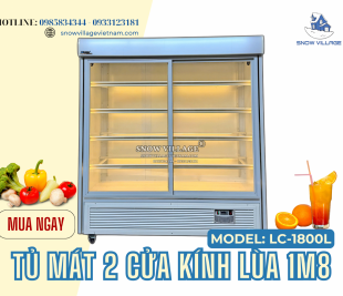 Tủ mát 2 cửa kính lùa 1m8 tiện lợi – làm mát siêu tốc – tiết kiệm điện – chuẩn “xịn” cho quán đông khách!
