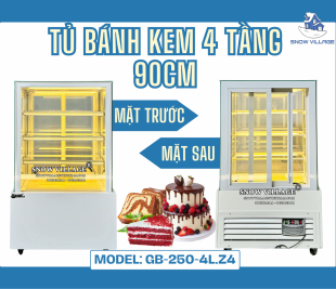 Bánh đẹp trong tủ đẹp – Khách yêu ngay từ cái nhìn đầu tiên khi ngắm Tủ GB-250-4L.Z4!