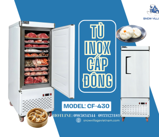 Cấp Đông Nhanh, Không Lo Bám Tuyết Với Tủ CF-430 Chất Lượng Snow Village