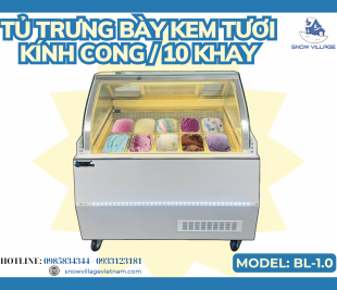 Kem Luôn Mềm Mịn, Dễ Dàng Trưng Bày – Tủ Đông BL-1.0 - Lựa Chọn Không Thể Thiếu Cho Các Cửa Hàng Kem Chuyên Nghiệp!