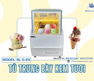 Giữ Kem Tươi, Mịn & Hấp Dẫn Ngay Với Tủ Kem Nhỏ Gọn BL-0.6V!