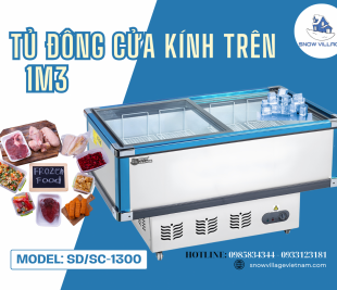 Tủ Đông Cho Quầy Kem – Trà Sữa – Topping? Có SD/SC-1300 Lo!