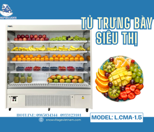 Khách Ngại Mở Tủ? Tủ Mát Dạng Mở L.CMA-2.0 Giải Quyết Triệt Để