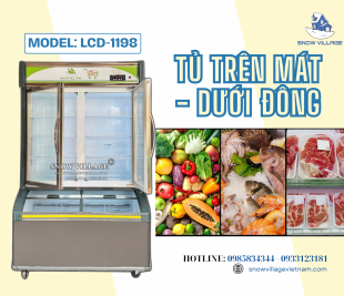  Công nghệ lạnh kép – Cho hiệu suất gấp đôi, với Tủ Trên Mát Dưới Đông 2 Cửa 1m2