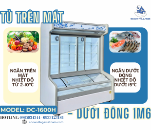 Một chiếc tủ – hai công dụng! Tủ Trên Mát - Dưới Đông DC-1600H – Giữ Đồ Tươi Lâu, Đẹp Gọn Từng Góc Bếp!
